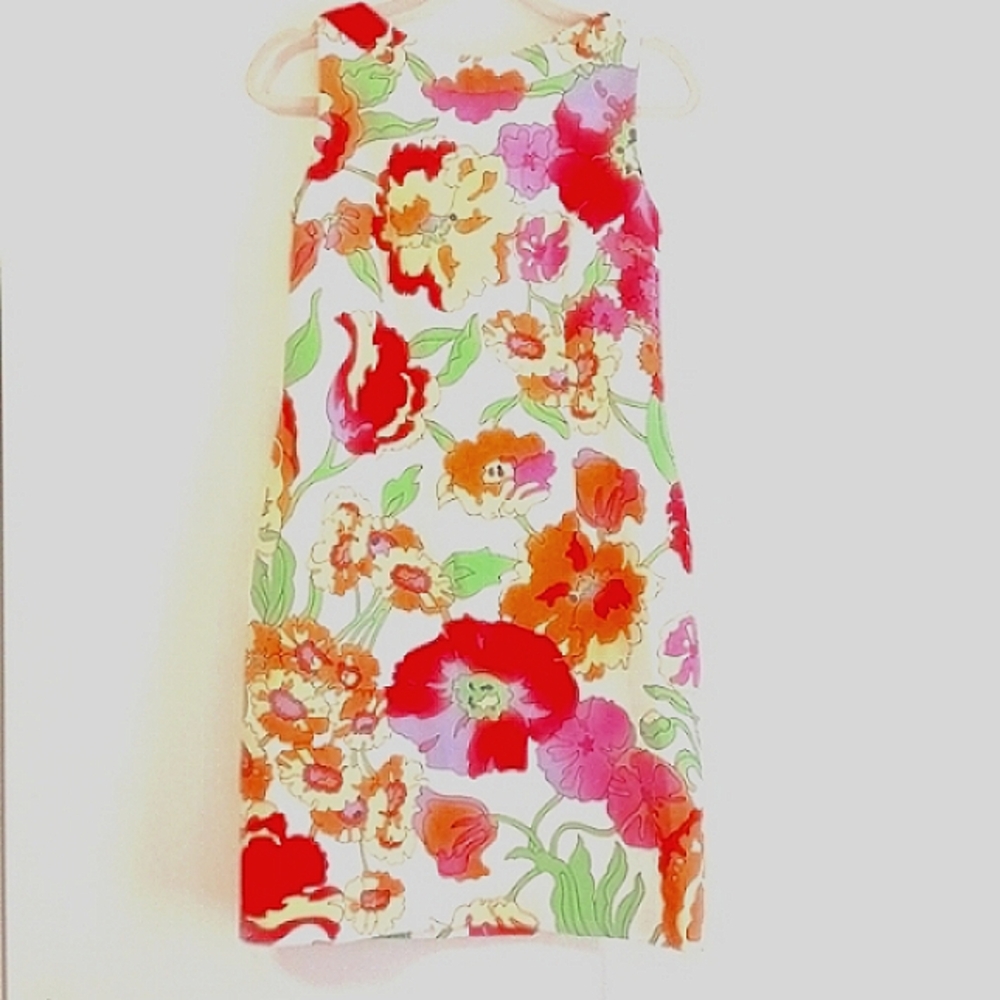 David Meister "Bold Floral" Mod Style Dress in Size 10